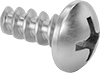 Stainless Steel Phillips Rounded Head Thread-Forming Screws for Plastic