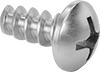 Stainless Steel Phillips Rounded Head Thread-Forming Screws for Plastic