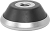 Easy-Slide Vibration-Damping Rigid Leveling Mounts with Threaded Hole