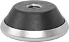 Easy-Slide Vibration-Damping Rigid Leveling Mounts with Threaded Hole