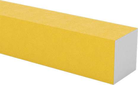 Image of Product. Front orientation. Structural FRP Fiberglass Bar, 5 Feet Long, 1-1/4" Thick.