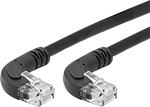 Image of Product. Front orientation. Ethernet Cords. Ethernet Cords, Plug, 90° Elbow End.