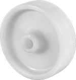 Image of Product. Front orientation. Nonmarking Wheels. Nylon Wheels , Without Bearings.