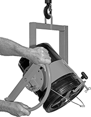 Image of ProductInUse. Front orientation. Pail Lifters.