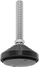 Image of Product. Front orientation. Leveling Mounts. Static-Control Swivel Leveling Mounts with Threaded Stud, With Cushion.