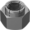 Mil. Spec. Steel Flex-Top Locknuts for Heavy Vibration