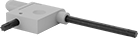 Image of Product. Torx Key with Handle. Front orientation. Lathe Tool Insert Holder Replacement Parts. Parts for Boring Carbide Insert Holders, Torx Keys, Plastic Handle.