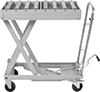 Roller-Top Foot-Operated Mobile Lift Tables