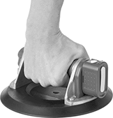 Image of ProductInUse. Front orientation. Vacuum Lifters. Handheld Battery-Powered Vacuum Lifters .