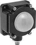 Image of Product. Front orientation. Indicator Lights. 3-in-1 Compact Quick-Connect Stack Indicator Lights.