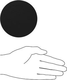 Image of Product. Side1 orientation. Contains SizingReference. Black Delrin® Acetal Resin Disc, Wear-Resistant, Easy-to-Machine, 1" Long, 4" Diameter.