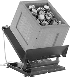 Image of ProductInUse. Floor Mount (Shown Installed). Front orientation. Tilt Tables. Electric Tilt Tables, Floor Mount.