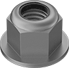 Metric High-Strength Steel Nylon-Insert Flange Locknuts—Class 10
