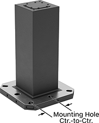 Image of Attribute. Front orientation. Contains Annotated. Fixture Columns, Blank, Square.