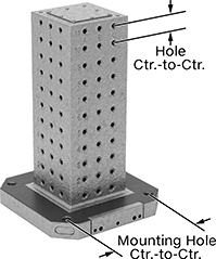 Image of Attribute. Front orientation. Fixture Columns, Grid, Square.