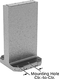 Image of Attribute. Front orientation. Fixture Columns, Blank, Rectangle.