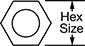 Image of Attribute. Front orientation. Contains Annotated. Thread Adapters. Inch-to-NPT Male-Female Hex Thread Adapters with Through Hole.