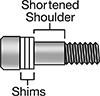Shims for Shortening Screw Shoulders