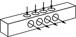 Image of Attribute. One-Sided Outlets. Front orientation. Contains Annotated. One-Sided Outlets. Right-Angle-Flow Junction Blocks.