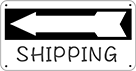 Image of ProductInUse. Blank with Arrow (English), Left Arrow. Front orientation. Signs. Write-On Directional Department and Room Signs, Blank with Arrow (English), Left Arrow.