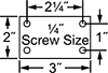 Image of Specification. Front orientation. Contains Annotated. Mounting Plate Style 2 . Mighty-Lite Casters with Metal Wheels.