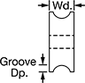 Image of Attribute. Front orientation. Contains Annotated. Round Belt Idler Pulleys.