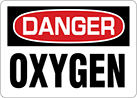 Image of Product. Front orientation. Signs. Hazardous Material Signs, Danger—Oxygen (English).