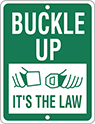 Image of Product. Front orientation. Signs. Traffic Control Signs, Buckle Up—It's the Law, English.