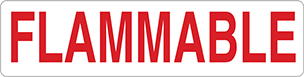 Image of Product. Front orientation. Signs. Liquid and Gas Storage Signs, Flammable (English).