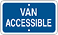 Image of Product. Front orientation. Signs. Accessible Parking Signs, Van Accessible (English).