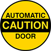 Image of Product. Front orientation. Floor Decals. Security and Admittance Floor Decals, Caution—Automatic Door.