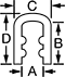 Image of Attribute. Front orientation. Contains Annotated. Reinforced Rubber Edge Trim, Style 5.