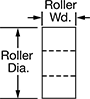 Image of Attribute. Front orientation. Contains Annotated. Nonstick Idler Rollers.