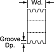 Image of Attribute. Front orientation. Contains Annotated. Quick-Disconnect (QD) Bushing-Bore V-Belt Drive Pulleys.