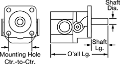 Image of Attribute. Front orientation. Contains Annotated. Hydraulic Gear Pumps, 4F17.