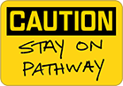 Image of ProductInUse. Front orientation. Signs. Write-On Accident Prevention Signs, Caution—Blank (English).