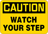 Slip and Fall Prevention Signs