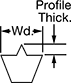 Image of Attribute. Front orientation. Contains Annotated. Profile-Top V-Belting, Ridged Top Profile.