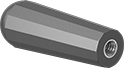 Image of Product. Style 4. Front orientation. Lever Handles. Tapered Lever Handles, Fixed Handle, Style 4.