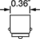 Image of Specification. Front orientation. Contains Annotated. Bayonet-Base Miniature Light Bulbs, Miniature Bayonet Base.