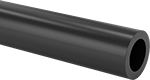Image of Product. Front orientation. Plastic. Ultra-Impact-Resistant ABS Round Tubes.