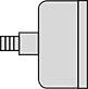 Image of Attribute. Center Back Connection. Front orientation. Vibration- and Corrosion-Resistant Vacuum Gauges, Center-Back Connection.