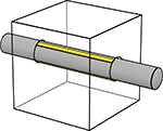 Image of ProductInUse. Front orientation. Dowel Pins. Standard Tolerance, Partially Grooved, Plain Head, Center Grooved.