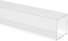Clear Ultra-Impact-Resistant Polycarbonate Rectangular Tubes