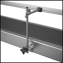 Image of ProductInUse. Front orientation. Contains Border. Conveyor Guide Mounting Rods. Conveyor Guide Mounting Rods.
