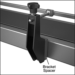 Image of ProductInUse. Front orientation. Contains Annotated. Conveyor Bracket Spacers.