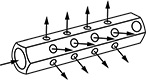 Image of Specification. Front orientation. Contains Annotated. 12 Outlets. Miniature Hex Manifolds.