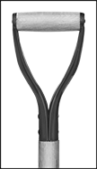 Image of Specification. Front orientation. ZoomedIn view. Contains Border. D-Handle. Snow Pushers.