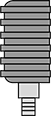 Image of Attribute. Bottom
Connection
with Rubber Cover. Front orientation. Pressure Gauges, Bottom Connection with Rubber Cover.