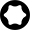 Image of Specification. Torx. Front orientation. For Torx Drives.